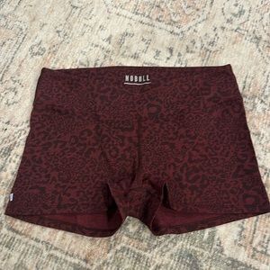 Leopard print Nobull Shorts